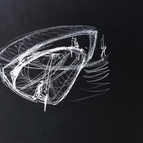 ویلا چشم گشوده - اسکیس اولیه